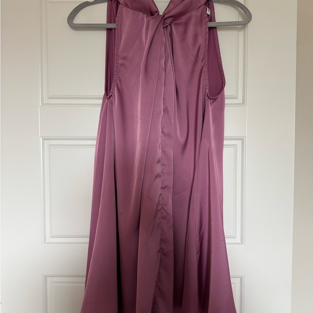 Elegant Mauve Sleeveless Dress